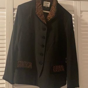 Black and velvet blazer